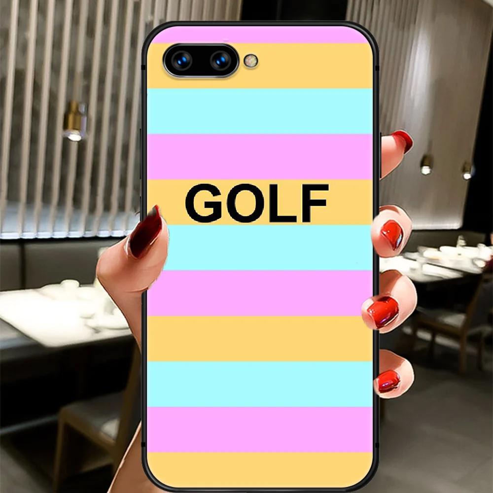 

Golf Blue Flame Phone Case Cover Hull For HUAWEI Honor 8 8c 8a 8x 9 9a 9x V10 MATE 10 20 I Lite Pro black Back Luxury Etui