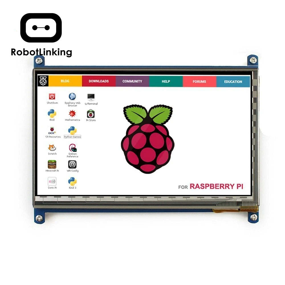 HDMI дисплей монитор 7 дюймов 1024X600 HD TFT ЖК с сенсорным экраном для Raspberry Pi B +/2B 3| |
