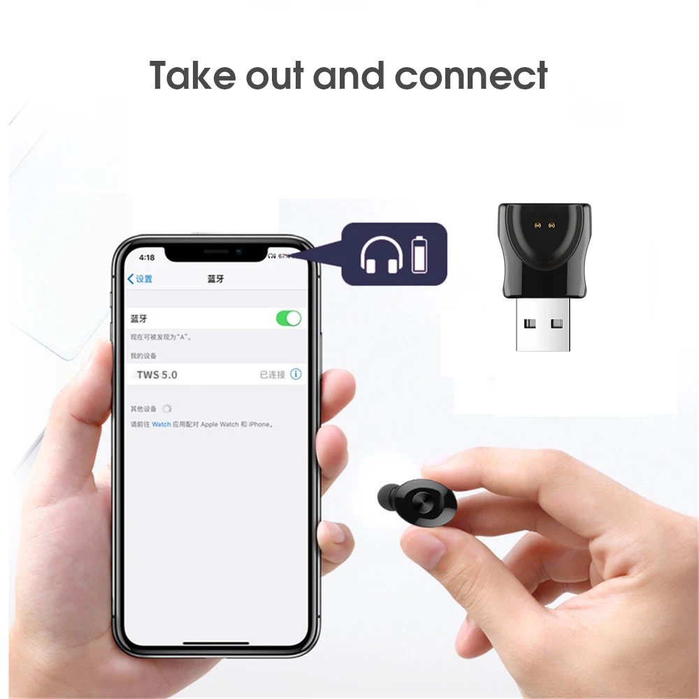 Беспроводные Bluetooth наушники KEBIDU TWS 5 0 стереонаушники XG12 с микрофоном Спортивная