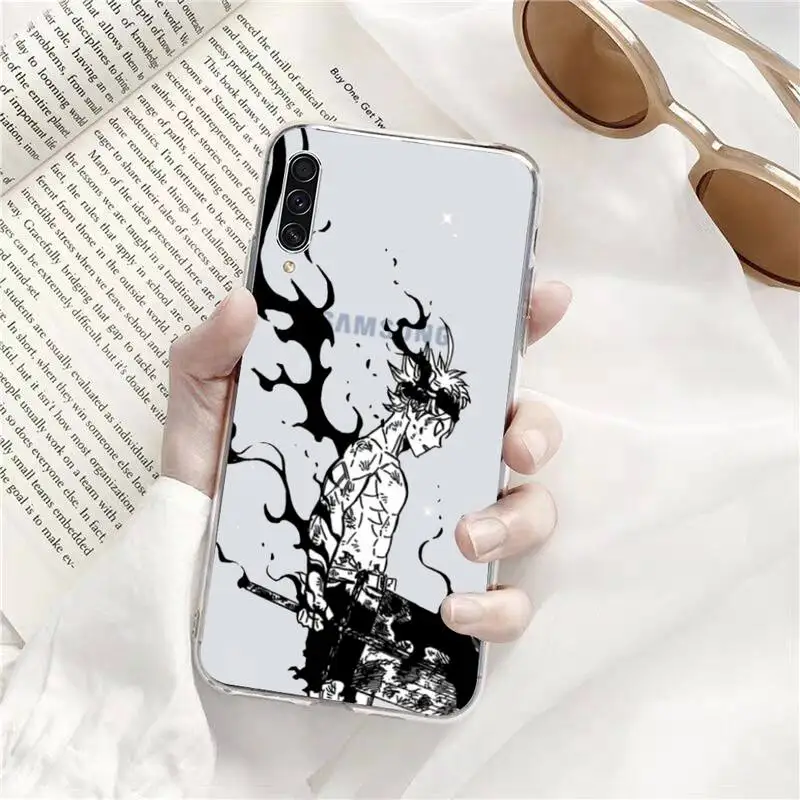 

Black Clover Phone Case Transparent for Samsung s9 s10 s20 Huawei honor P20 P30 P40 xiaomi note mi 8 9 pro lite plus