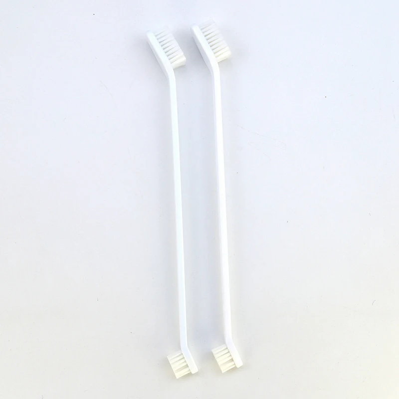 

50 PCS Cat Dog Pet Toothbrush Set Double Headed Convenient Finger Brushe for Easy Safe Dog Cat Care(White)