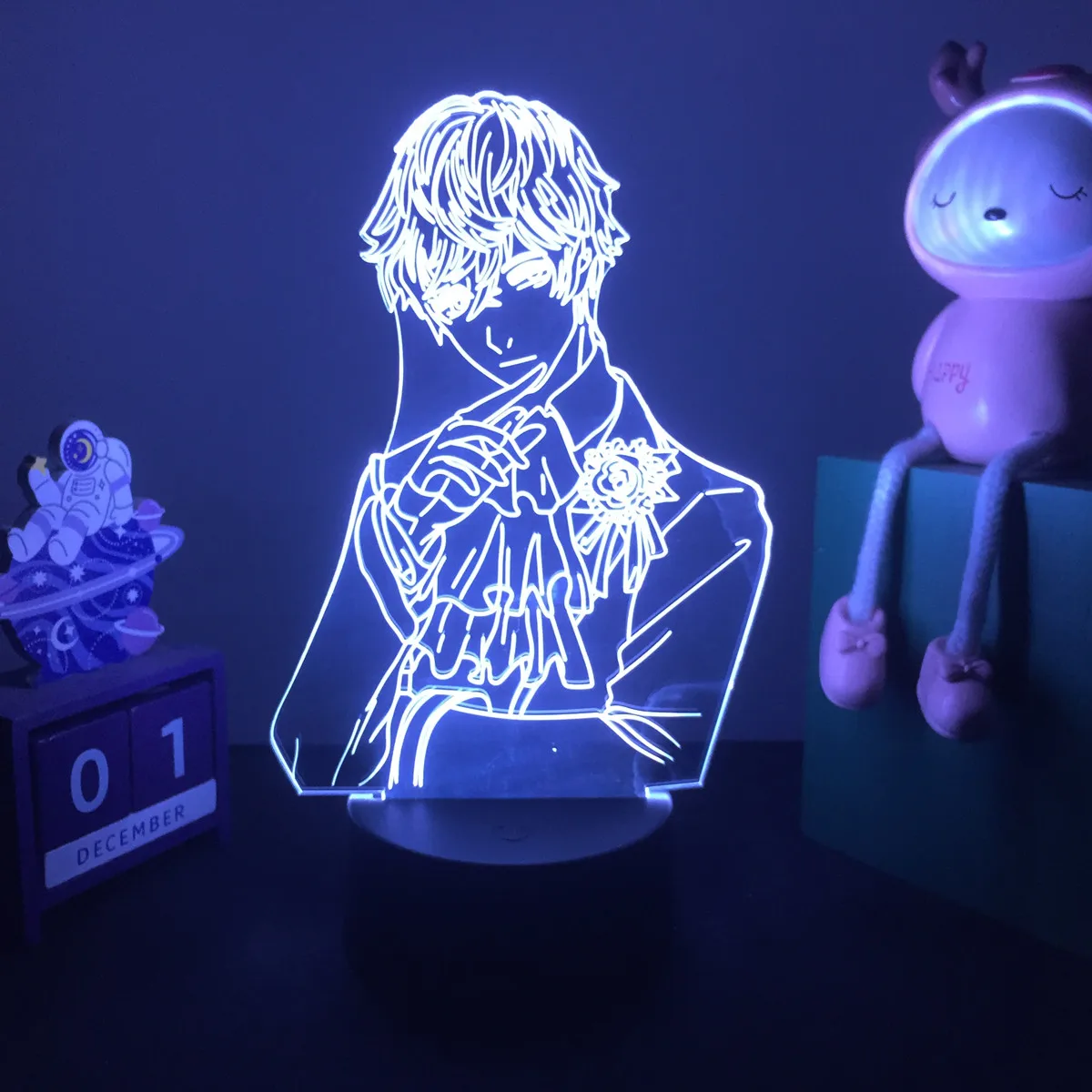 3d-лампа аниме Мистик-мессенджер светодиодный ночсветильник для детской комнаты