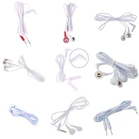 24buttons electrotherapy electrode lead electric shock wires cable for tens massager connection cable massage relaxation hot