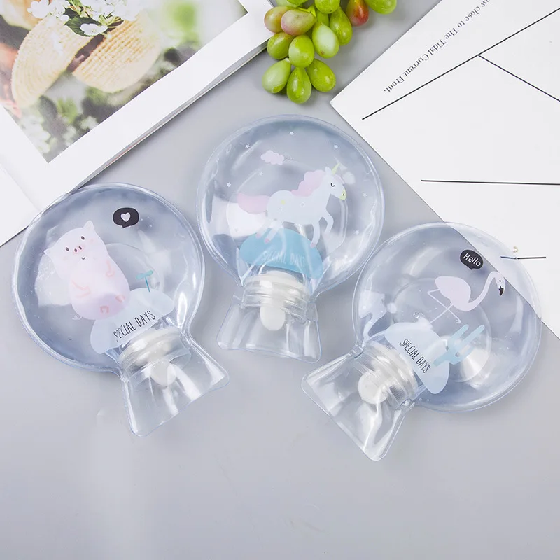 Мультяшная ручная Теплая бутылка для горячей воды милые мини бутылки