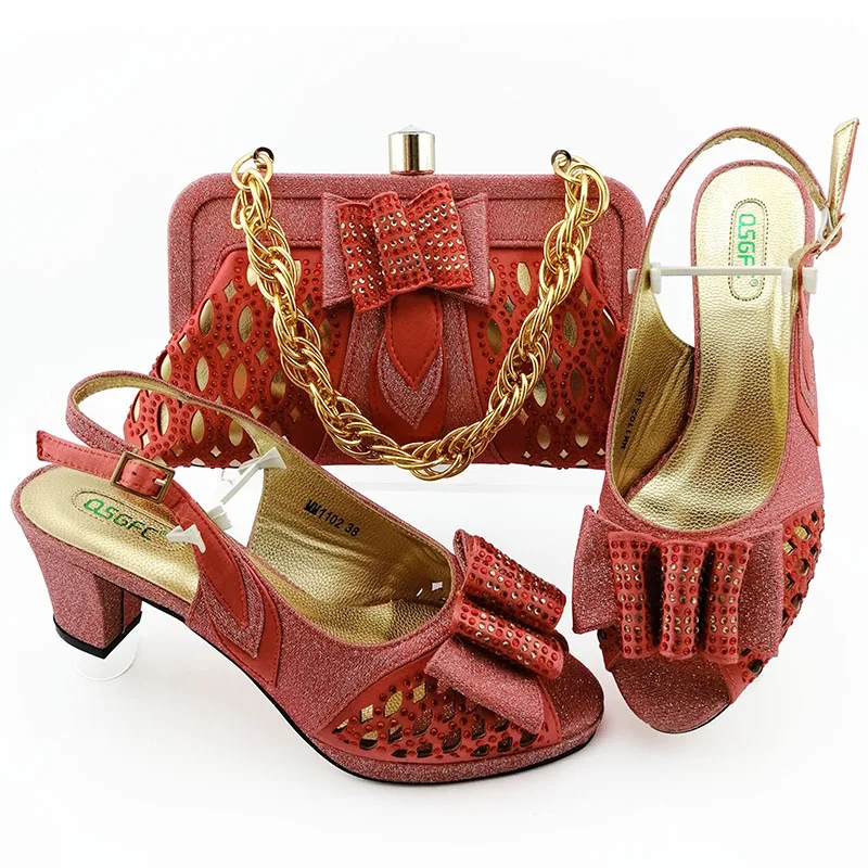 

Newest Italian Shoes and Bag matching set in navy blue Shoes with Bag Nigerian Shoes Matching with Bag for African Wedding