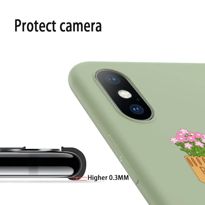 Ottwn мультфильм чехол для телефона в форме кактуса для iPhone 11 Pro Max XS Max XR X 6 6s 7 8 Plus 5 5S SE зеленые растения цветок Мягкий ТПУ задняя крышка