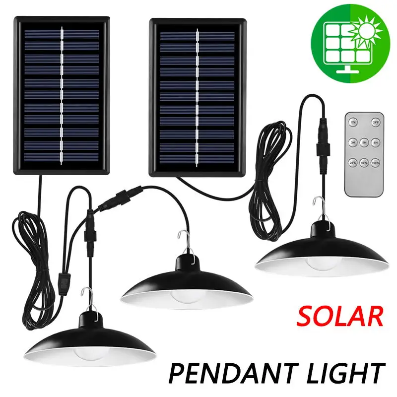 Уличная лампа на солнечной батарее с двойной головкой водонепроницаемый