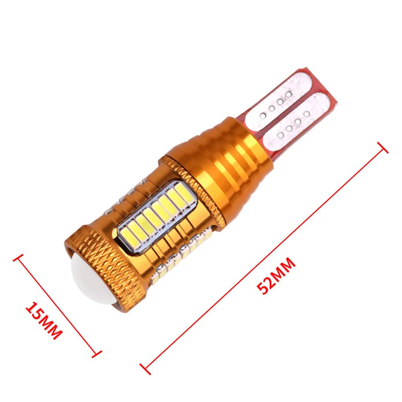 Автомобильный светодиодный фонарь заднего хода W16W T15 4014 32smd + cree 1smd 12 В|Сигнальная