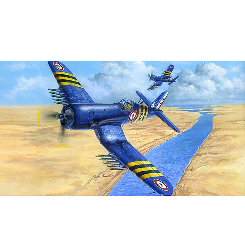 

HobbyBoss 80392 1/48 F4U-7 Corsair Aircraft Fighter Static Model Kit DIY Plane TH05925-SMT6
