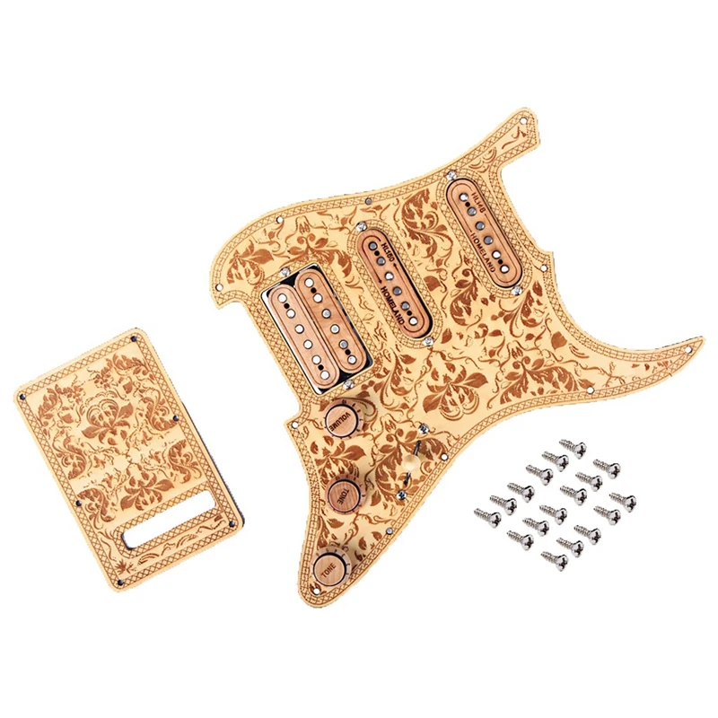 Предварительно загруженный SSH для гитары Деревянный из клена Pickguard Alnico V пикапы ST