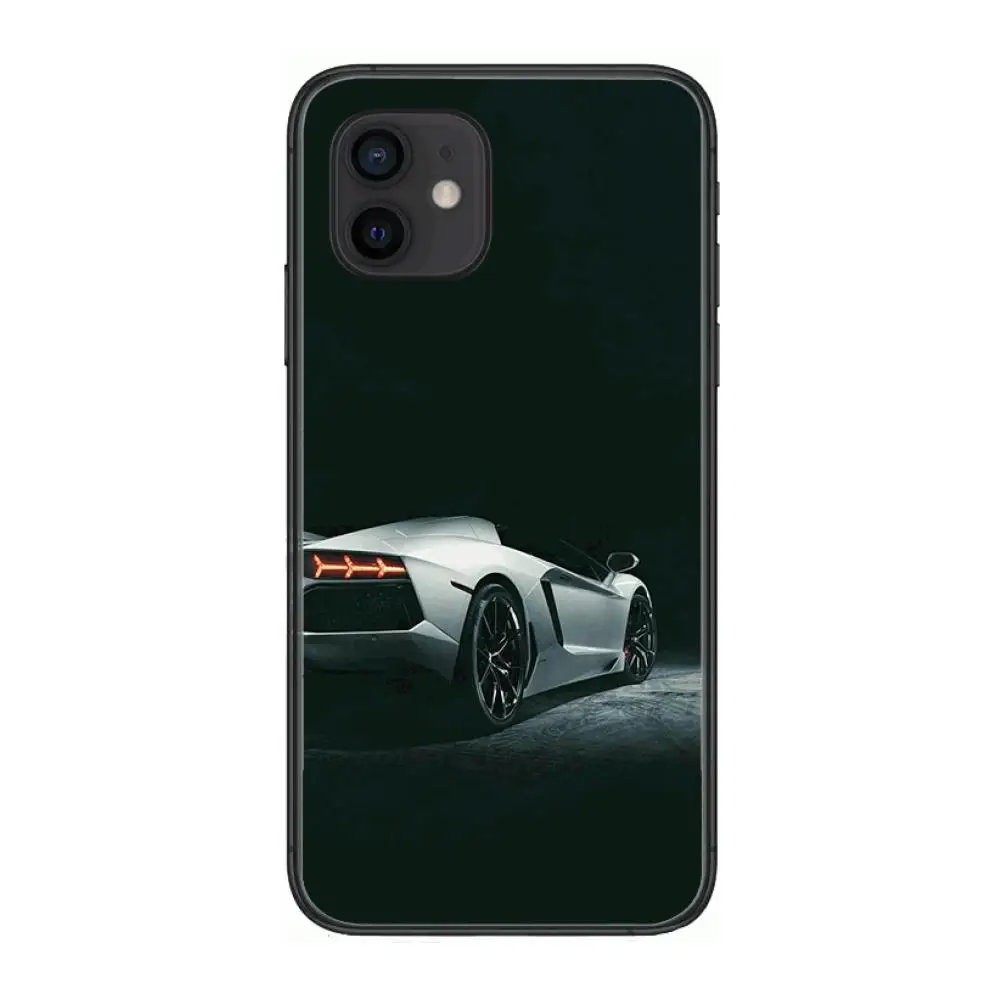

Sports car type coque Style Phone Case cover For iphone 12 pro max 11 8 7 6 s XR PLUS X XS SE 2020 mini black cell shell