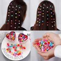 2040pcs women girls cute mini hair claw clips candy color plastic hairpins hair braids maker beads hair accessories headwear