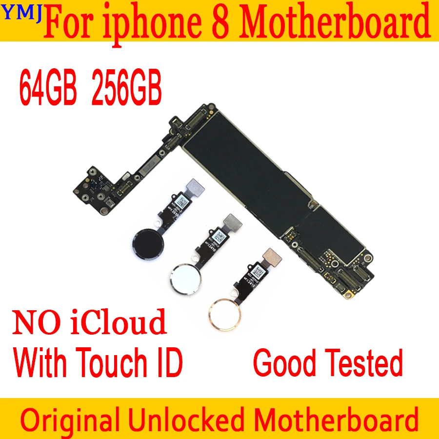 64 Гб 256 ГБ для iphone 8 материнская плата с/без Touch ID разблокированная материнская плата для iphone 8 IOS системная материнская плата