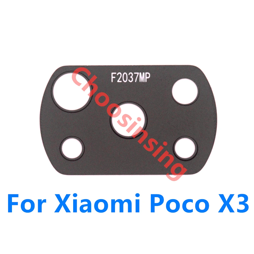 Задняя камера 2 шт./лот стеклянный объектив задняя крышка рамка для Xiaomi Poco X3 Pro Nfc с