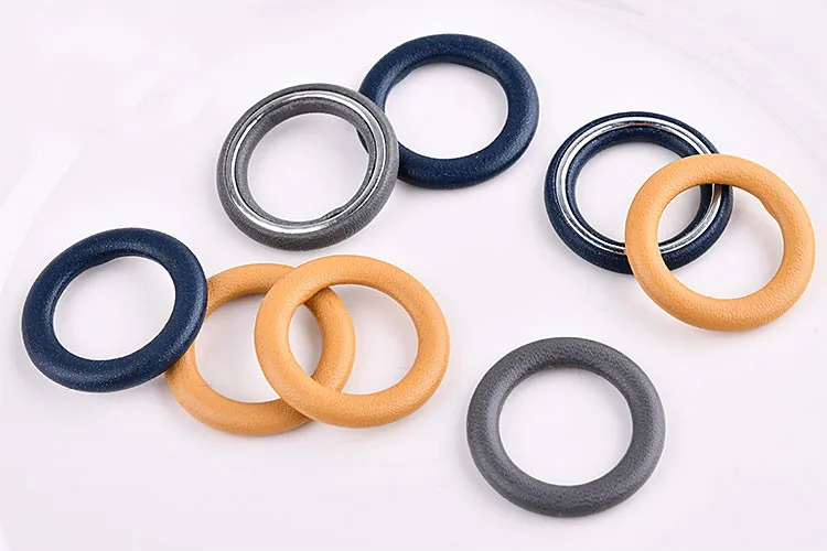 Корейская версия простых персонализированных кожаных геометрических колец