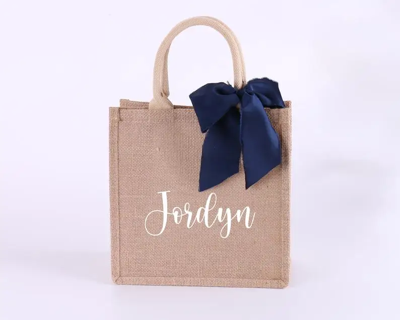 Тоут из мешковины сумки на заказ платье подружки невесты подарочный пакет