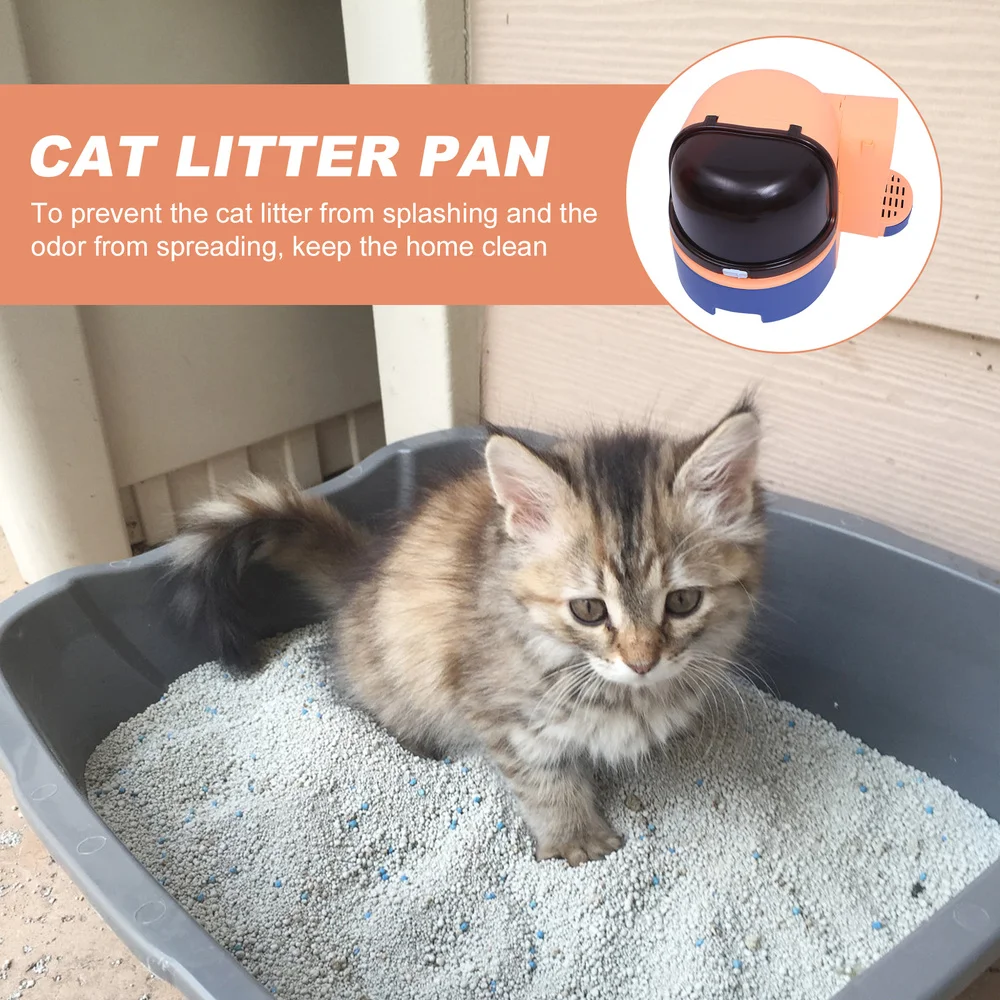 

1PC Large Cat Litter Box Fully Enclosed Splash-proof Cat Toilet Cat Supply