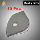 5 слоев маски с активированным углем фильтр PM2.5 анти-противотуманные маски велосипедные пылезащитные маски для защиты лица