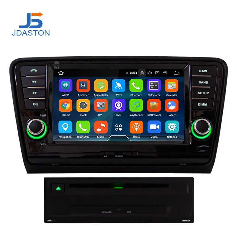 Автомобильный DVD плеер JDASTON Android 10 0 для SKODA Octavia 2013 2014 2015 мультимедийная
