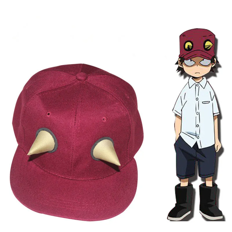 

Anime My Hero Academia Boku no Hero Academia Cosplay Baseball Hat Kota Izumi Red Horn Cap Costume Prop