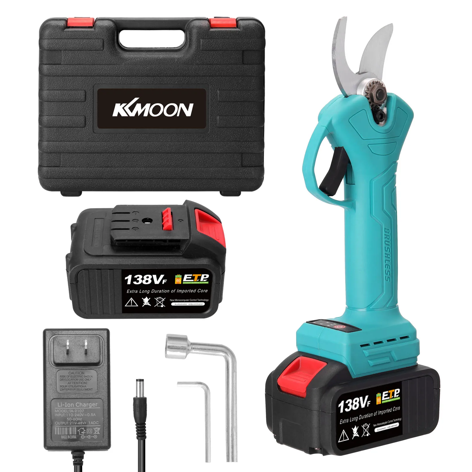 

Ножницы садовые, 500 Вт, 21 в, 30 мм, с 2 аккумуляторами, беспроводные