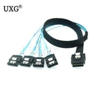 Внутренний мини SAS SFF-8087 36-контактный к 4 SATA 7-контактный вперед-разрывной кабель 12 Гбитс 0,5 м 1 м жесткий диск кабель для передачи данных Шнур