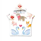 Пляжное полотенце с 3D рисунком животных из мультфильмов, милое детское банное полотенце с капюшоном, мягкое банное полотенце для маленьких мальчиков и девочек на заказ