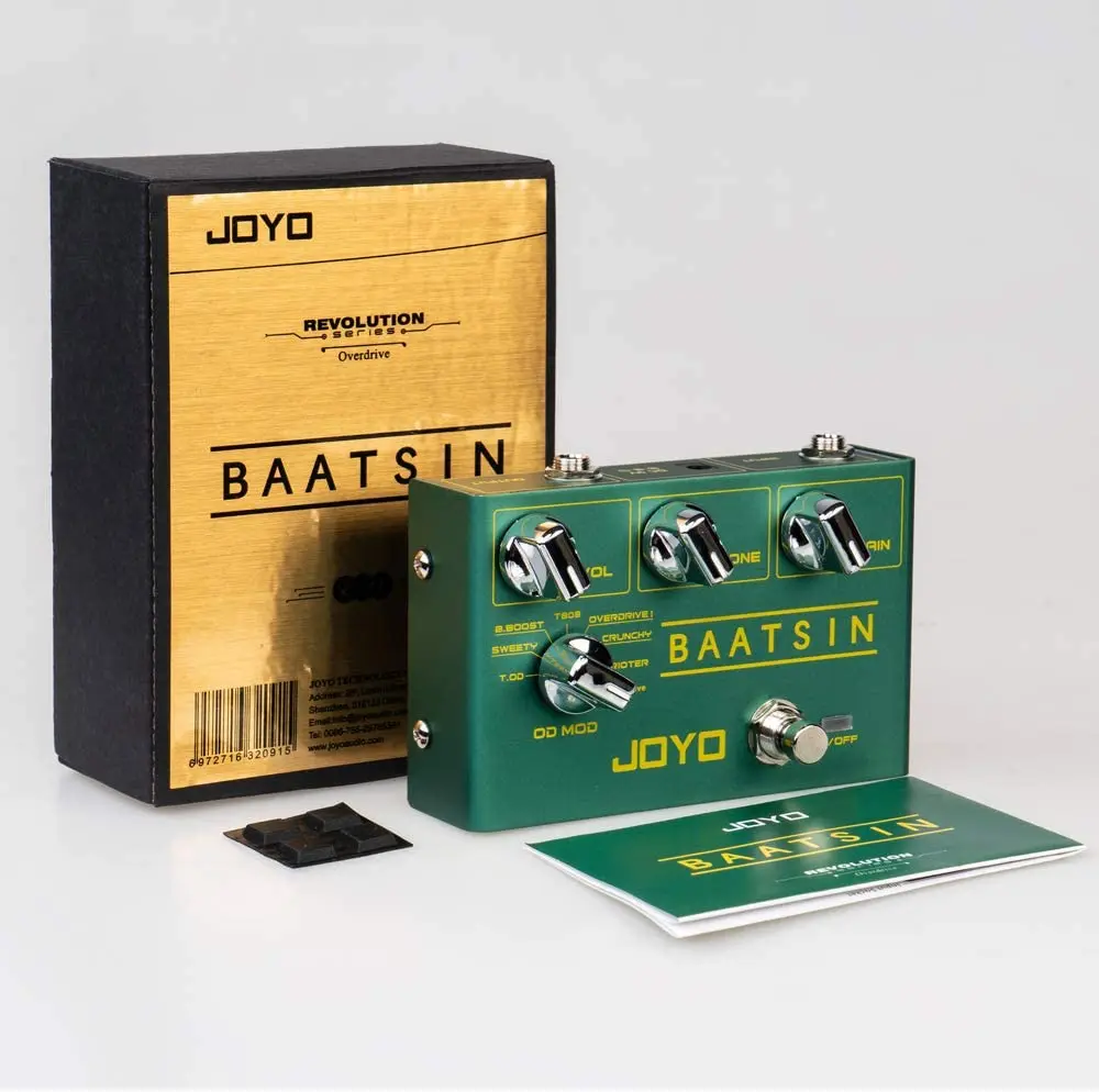 

JOYO R-11 Baatsin Distortion Guitar Effects Pedal Analog Circuit Multi Overdrive Guitar Pedal Effector with 8 OD/DS Effects