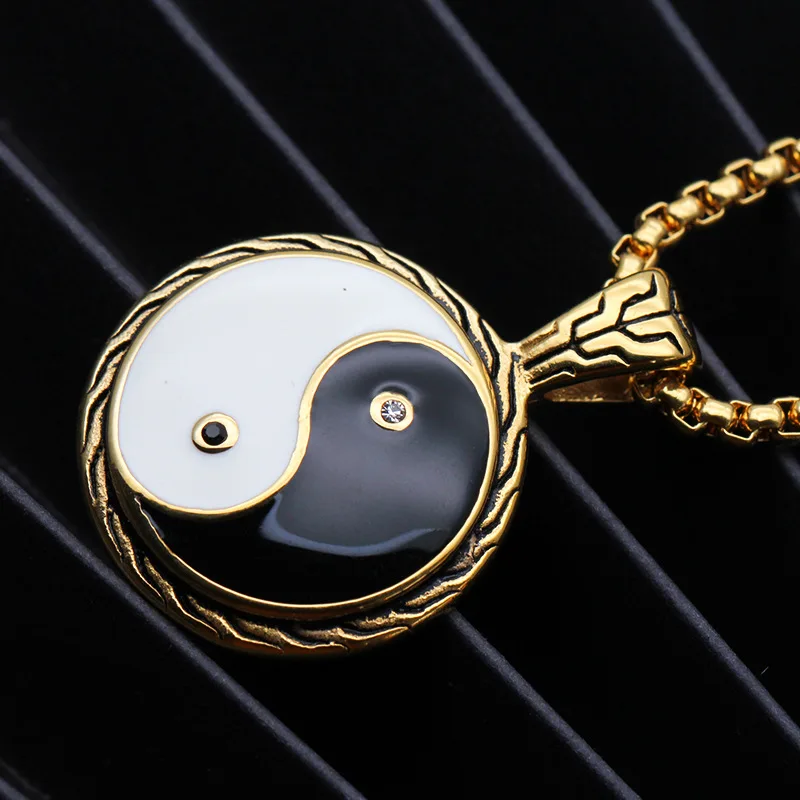 Подвеска из нержавеющей стали золотого и серебряного цвета для мужчин женщин |