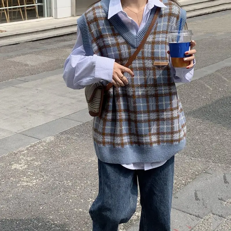 

Женский Повседневный комплект, белая рубашка и жилет без рукавов, Q897, осень 2021