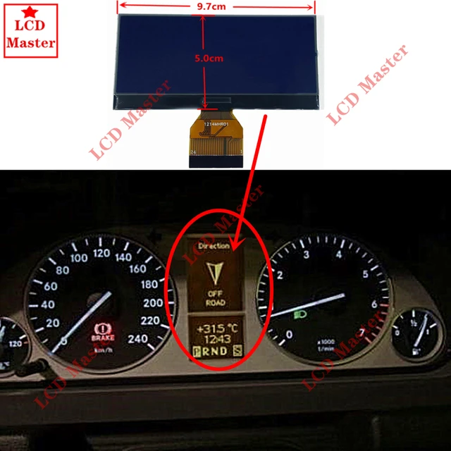 Instrument Cluster Dashboard LCD Display Screen Replacement Peugeot 407  407SW