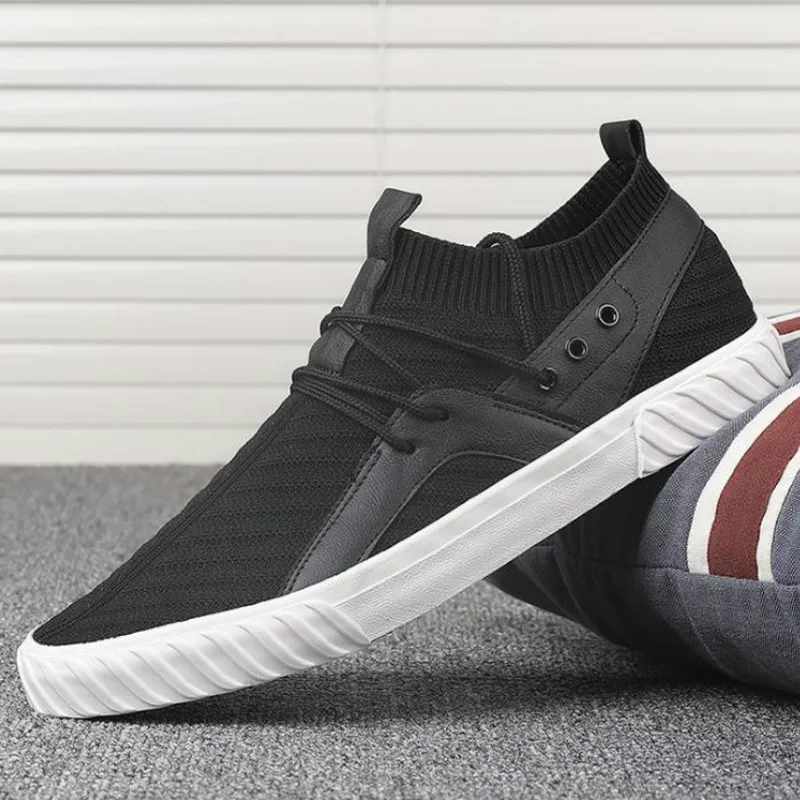

2021 New Korean Fashion Men's Casual Shoes Breathable Spring Summer Mesh All-match Sneakers Soft sole Lazy Light Loafer Shoes