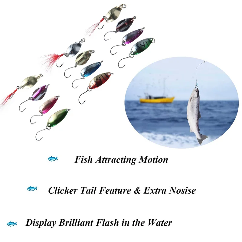 Набор ложек для форели прочные наборы рыболовных приманок чистая приманка набор