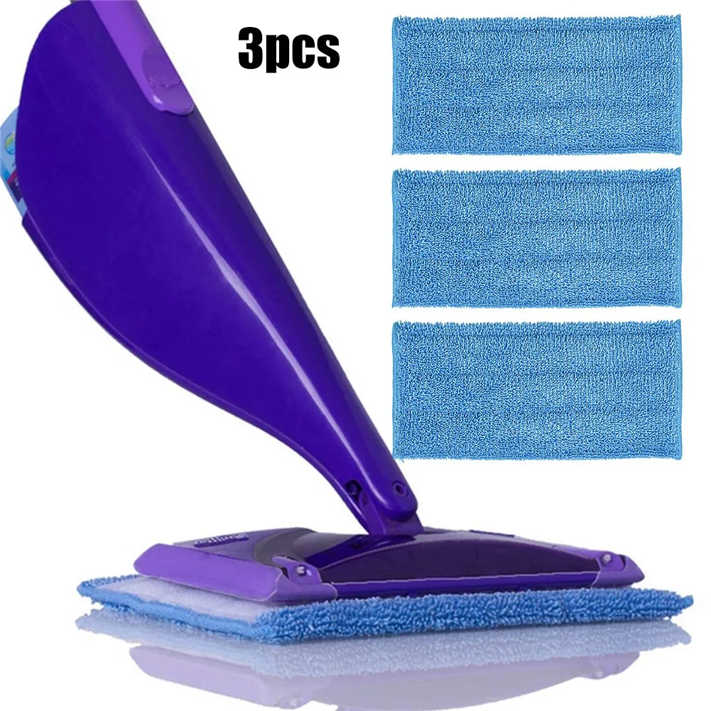 3* Microfiber Cloth 11.9*6in   Mop Pads For Swiffer Wet&Dry Mop Starter Vacuum Cleaner Parts Washable And Reusable