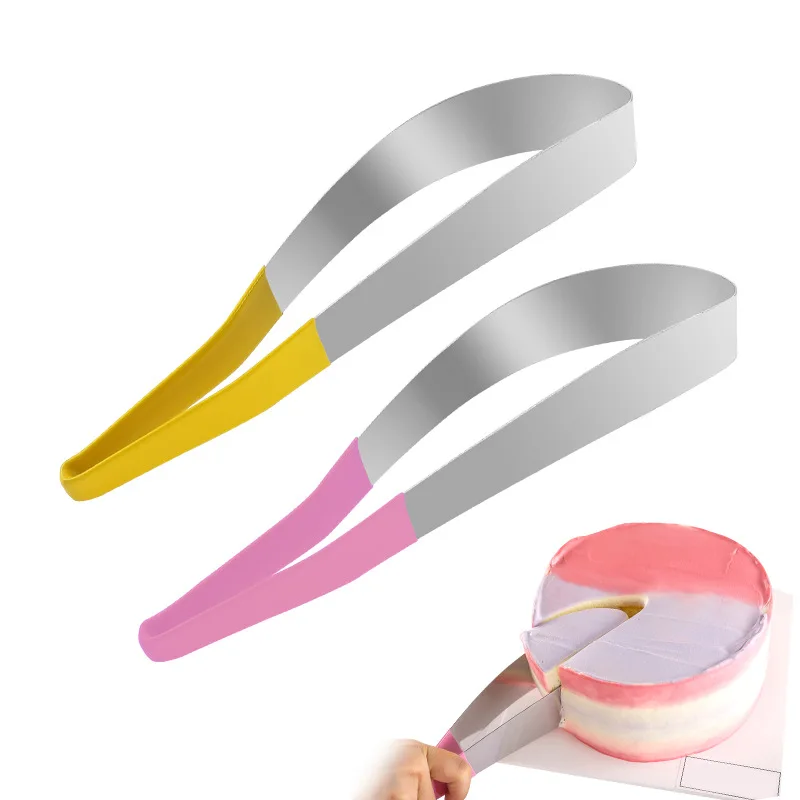 

Kitchen Stainless Steel Mousse Cake Cutter Cake Equalizer Triangle Cake Cutter Clip Cake Divider Cake Baking Tool Accessories