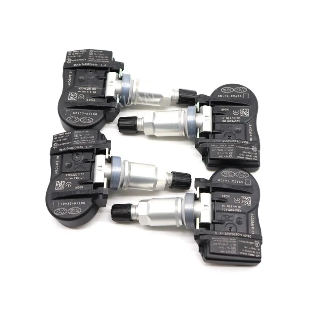 XUAN 4 шт. TPMS датчик давления в шинах 52933-D4100 для hyundai ELANTRA I30 FASTBACK KIA OPTIMA NIRO Sorento