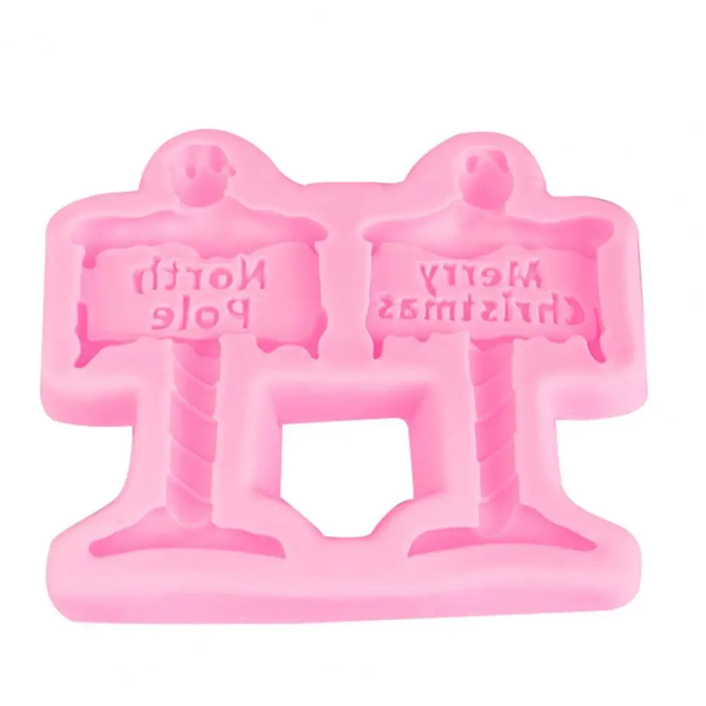 Хорошие рождественские дорожные знаки силиконовая форма для торта шоколада