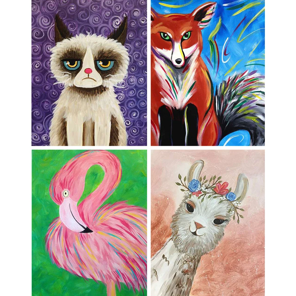 

5D DIY алмазная живопись животное лиса Жираф вышивка крестом полная квадратная вышивка мультяшная Мозаика Искусство Картина Стразы Декор