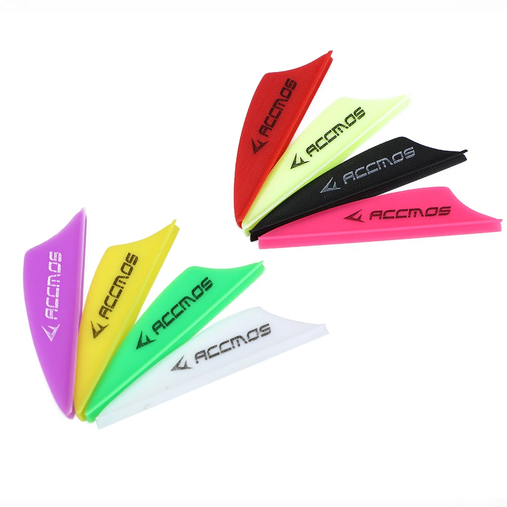 60 шт. стрельба из лука 1 75 дюйма Пластиковые лопасти стрелки перо аксессуары для