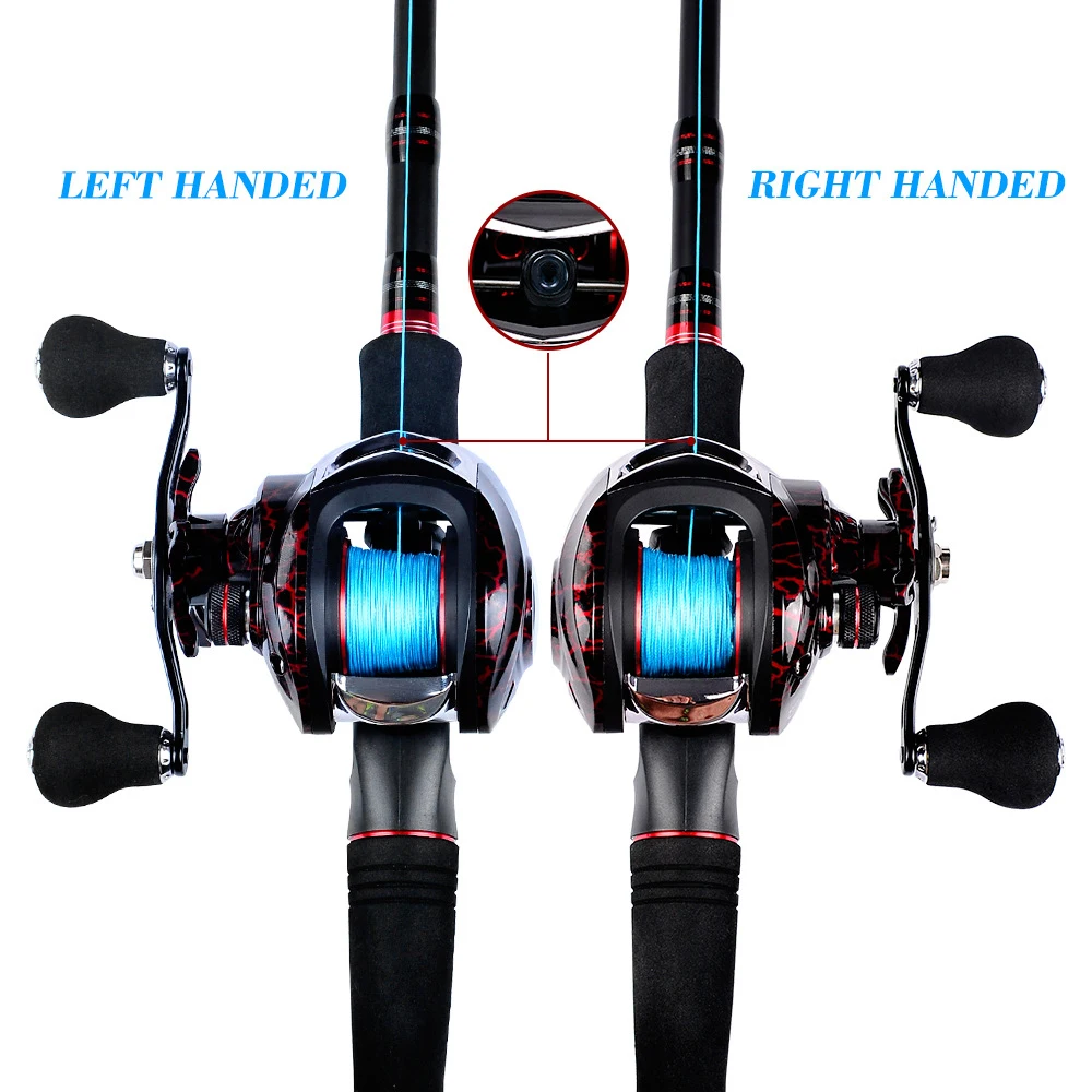 

Fishing Baitcasting Reel Spinning 7.1:1 18 1BB 10kg/22LB Drag Power Carp Fishing Rock Tackles Right Left Hand Water Drop Wheel