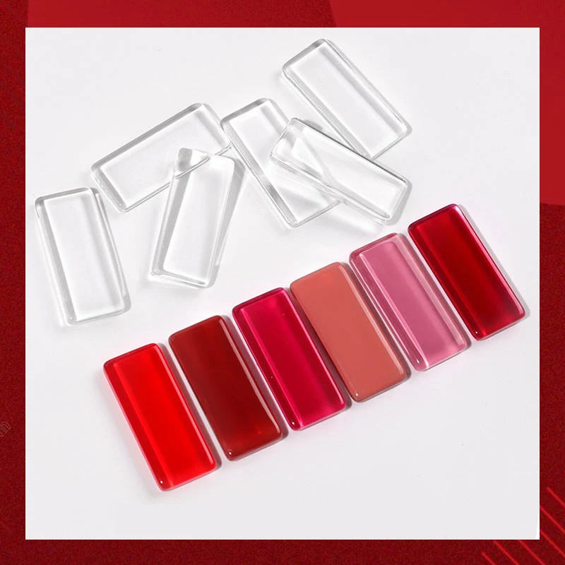 Прозрачный стеклянный дисплей для дизайна ногтей 10 шт. демонстрации гель-лака