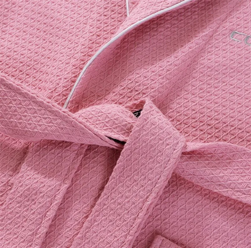 Халат вафельный Женский 100% хлопок с капюшоном | Дом и сад