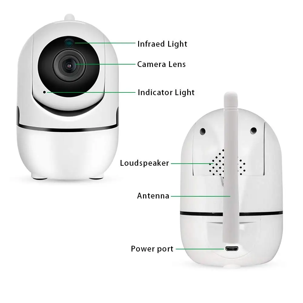 Детский монитор камера безопасности WiFi 1080 HD панорамирование/наклон беспроводная