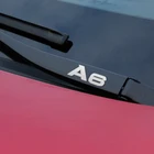 Автомобильная металлическая эмблема наклейки на окна стеклоочистителя светоотражающие декоративные наклейки для Audi A6 c5 c6 c7 4f 4g аксессуары автостайлинг