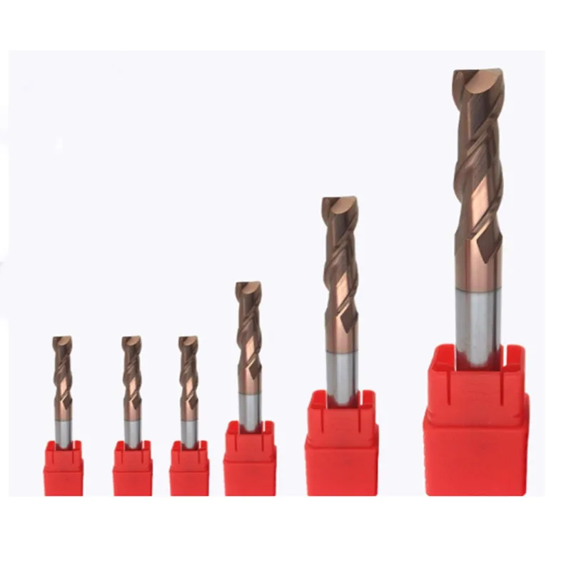 Бесплатная доставка HRC55 плоский solide Карбид фрезы Вольфрам 2 флейты Фрезерный