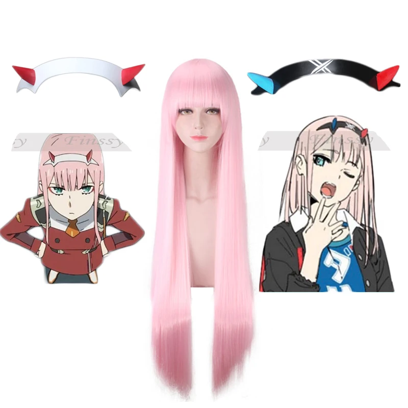 

Popular Anime DARLING in the FRANXX Code 002 Red Devil Horn Headdress Wig Deformation Hair Clip Cosplay Decorative Props