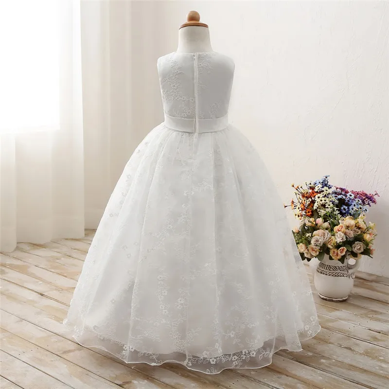 Детские платья с цветами для девочек свадебное платье детская одежда длинное