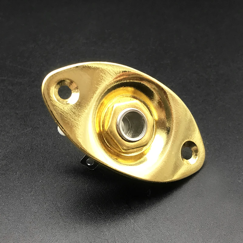 quadrat oval stil lp elektrische gitarre bass 635mm ausgang eingang jack buchse platte für elektrische guitarra zubehör free global shippin