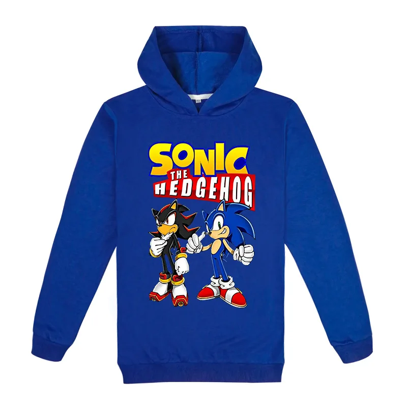 

2020Nowy Popularny Film Z Serii Wiosennej I Jesiennej Sonic The Je Boys And Girls'Hoodie SweterSet