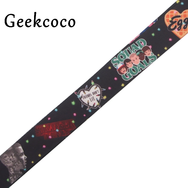 10 шт./лот держатель на ремешке для телефона с надписью Stranger things Lanyards аксессуар